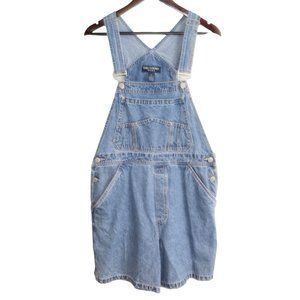 Vintage 90s Women's Gloria Vanderbilt Denim Shortalls Medium Embroidered